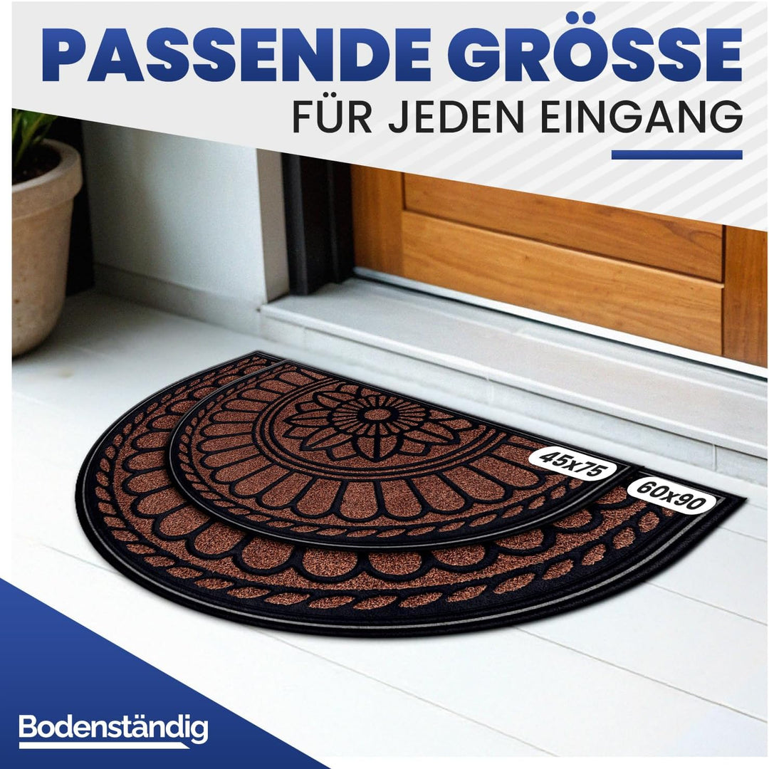 Mibao Fussmatte 60 x 90 cm, rutschfeste Eingangsmatte, strapazierfähige Fussmatte, Schmutzfangmatte