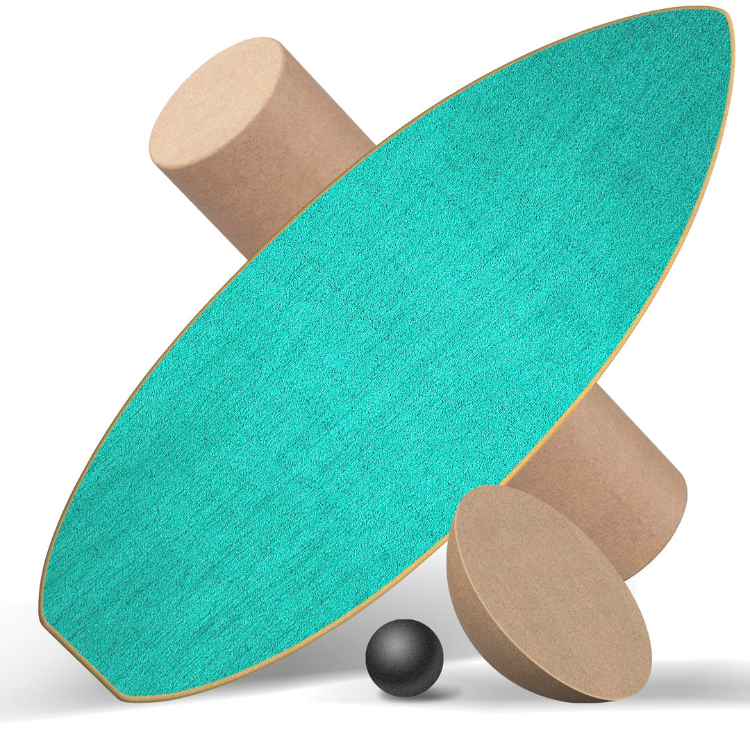 Balance Board Erwachsene,Gleichgewichtstraining - Balance Board Holz,Oberflächenbehandlung gegen Rut
