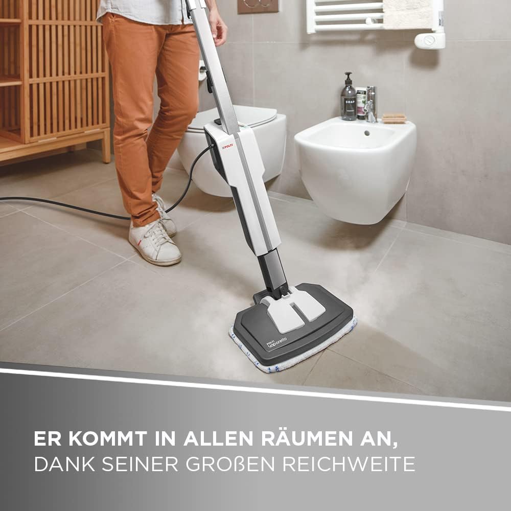 Polti Vaporetto SV610_Style, Dampfbesen und Handreiniger, mit Extra-Dampffunktion, 15 Zubehörteile f