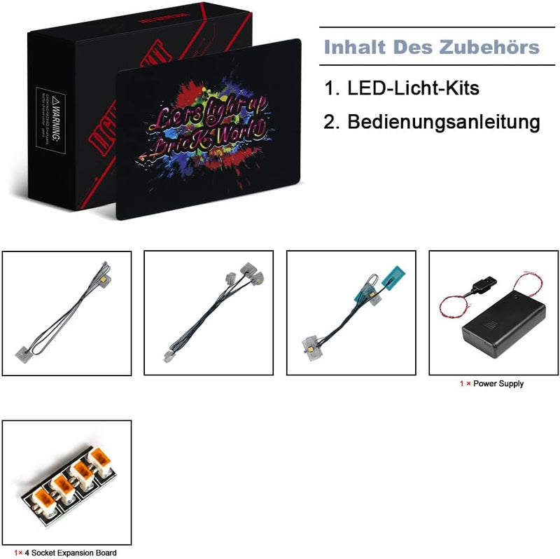 Led Licht Set für Lego Minecraft The Deep Dark Battle 21246 Spielzeug Set, Dekoration DIY Beleuchtun