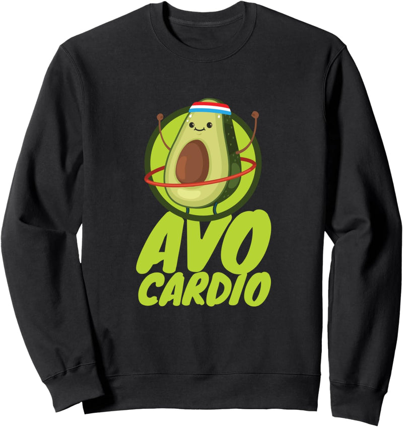 Avo Cardio - Avocado Fitness Outfit - Ausdauer Training Sweatshirt