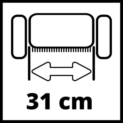 Einhell Elektro-Vertikutierer-Lüfter GC-SA 1231 (1200W, 31cm Arbeitsbreite, klappbarer Holm, 28 L Fa