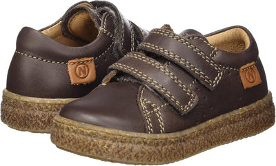 Naturino Carex VL-Sneaker aus gebürstetem Nappalede-Hellblau 30 EU Dunkelbraun, 30 EU Dunkelbraun
