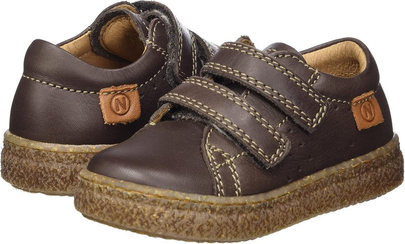 Naturino Carex VL-Sneaker aus gebürstetem Nappalede-Hellblau 30 EU Dunkelbraun, 30 EU Dunkelbraun