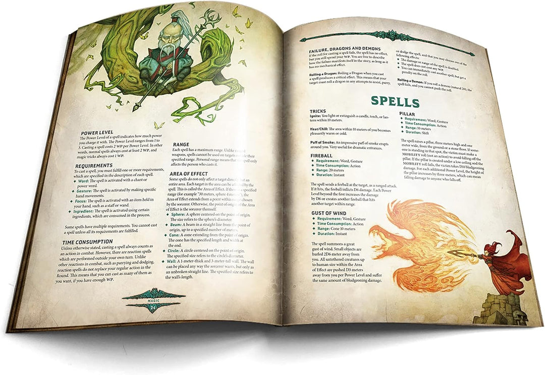 Dragonbane: RPG Core Set - Mirth & Mayhem Boxed Set, Free League Publishing, Includes-Dice, Rulebook