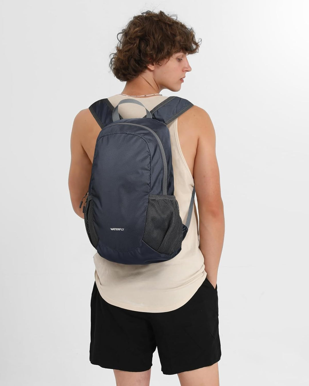 WATERFLY Ultraleicht Rucksack Faltbar 18L: Klein Packable Wanderrucksack Leicht Dünner Tagesrucksack