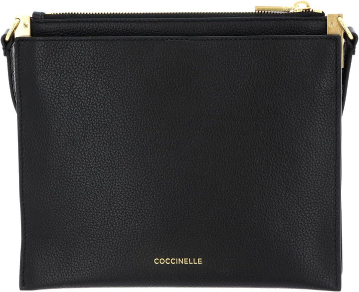 Coccinelle Leder Umhängetasche Beat Soft Crossbody Bag Noir, Noir