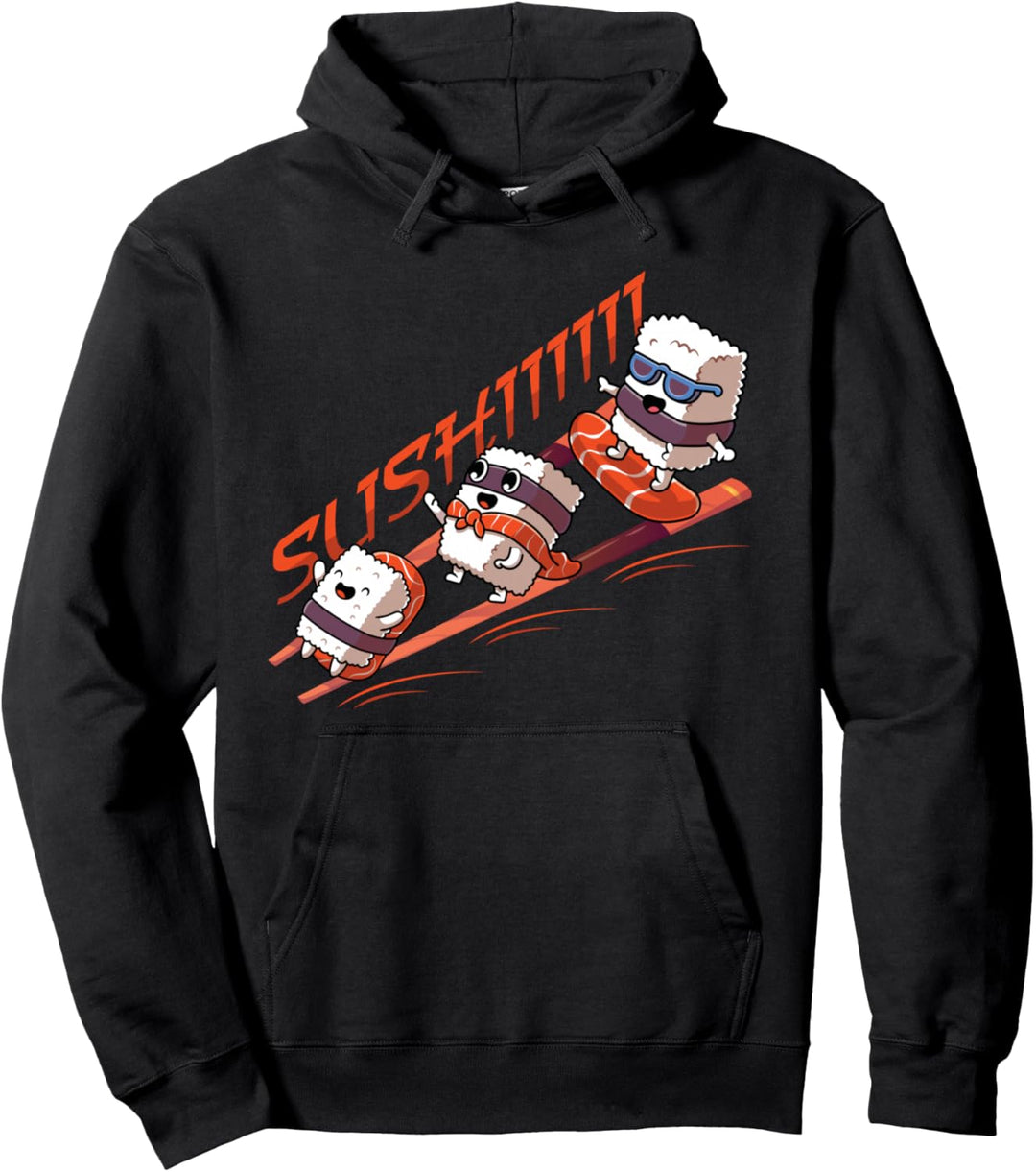 Kawaii Sushi - Food - Cute Sushi Anime - Asia Japan Culture Pullover Hoodie