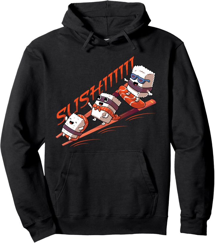 Kawaii Sushi - Food - Cute Sushi Anime - Asia Japan Culture Pullover Hoodie