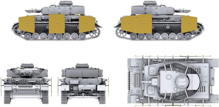 Bordermodel Border Model BT-003 Panzer IV AUSF. F1 mit Zusatzpanzerung 1:35