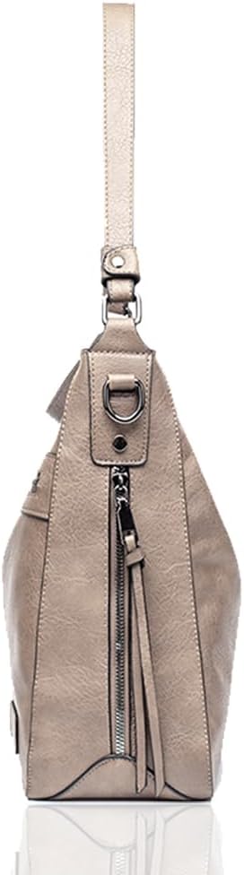 Lifetooler Handtaschen Set Gross Leder Tasche Schultertasche Hobo Taschen Damen Portemonnaie Geschen