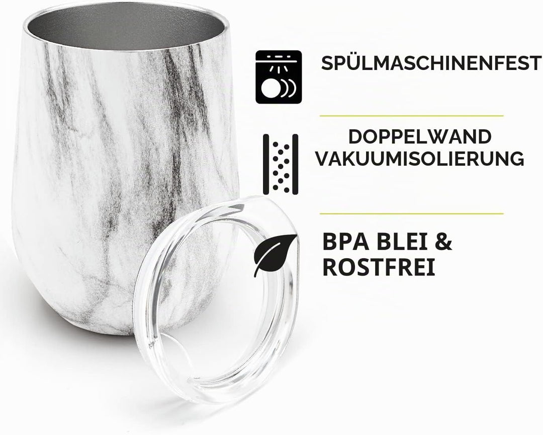 balibetov - Neu - Modernes Yerba Mate Gourd Set (Mate Tasse) - Doppelwandiger 18/8 Edelstahl Enthält