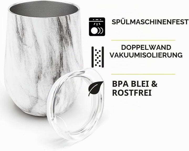 balibetov - Neu - Modernes Yerba Mate Gourd Set (Mate Tasse) - Doppelwandiger 18/8 Edelstahl Enthält