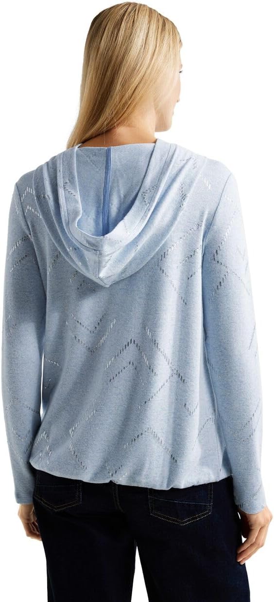 Cecil Damen Kapuzenshirt Hoodie S Real Blue Melange, S Real Blue Melange