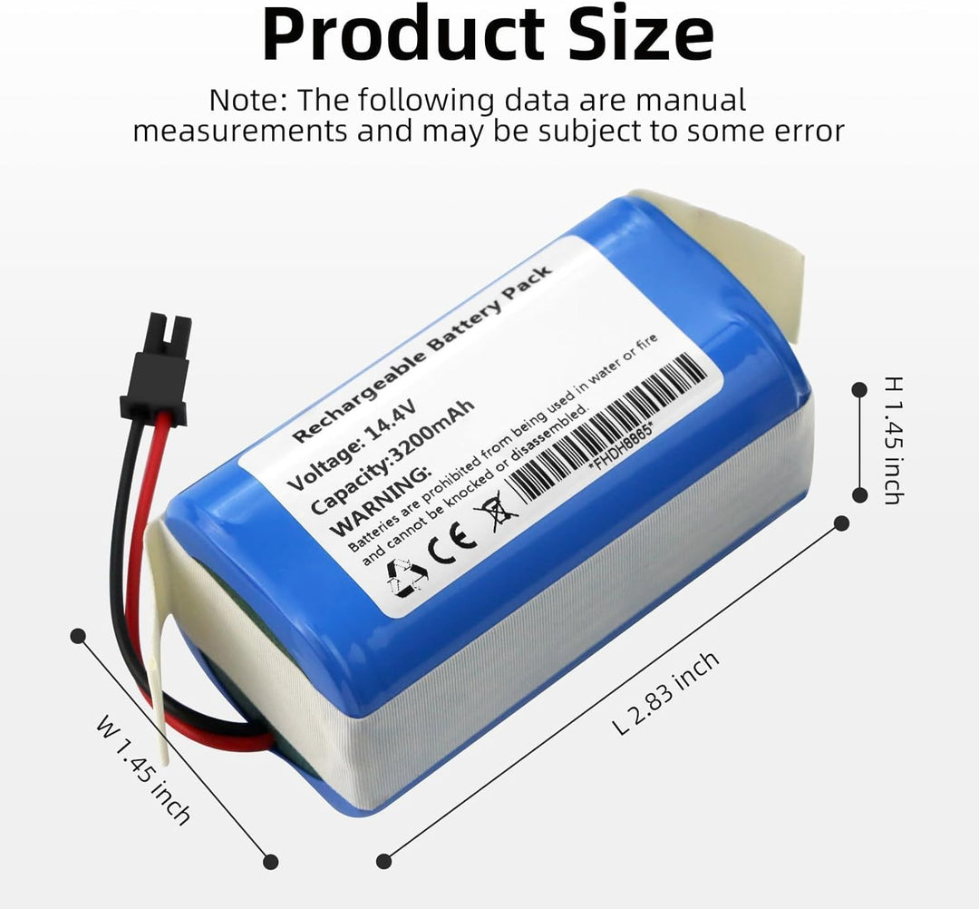 K KYUER 3200mAh Ersatz Akku für Tikom G8000 Pro Robot Vacuum Cleaner Saugroboter Battery