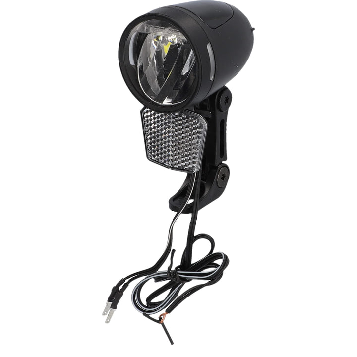 FISCHER Dynamo LED-Scheinwerfer 80 Lux mit Kabel, Fahrrad-Leuchtenset, Fahrrad-Beleuchtung, Fahrradz