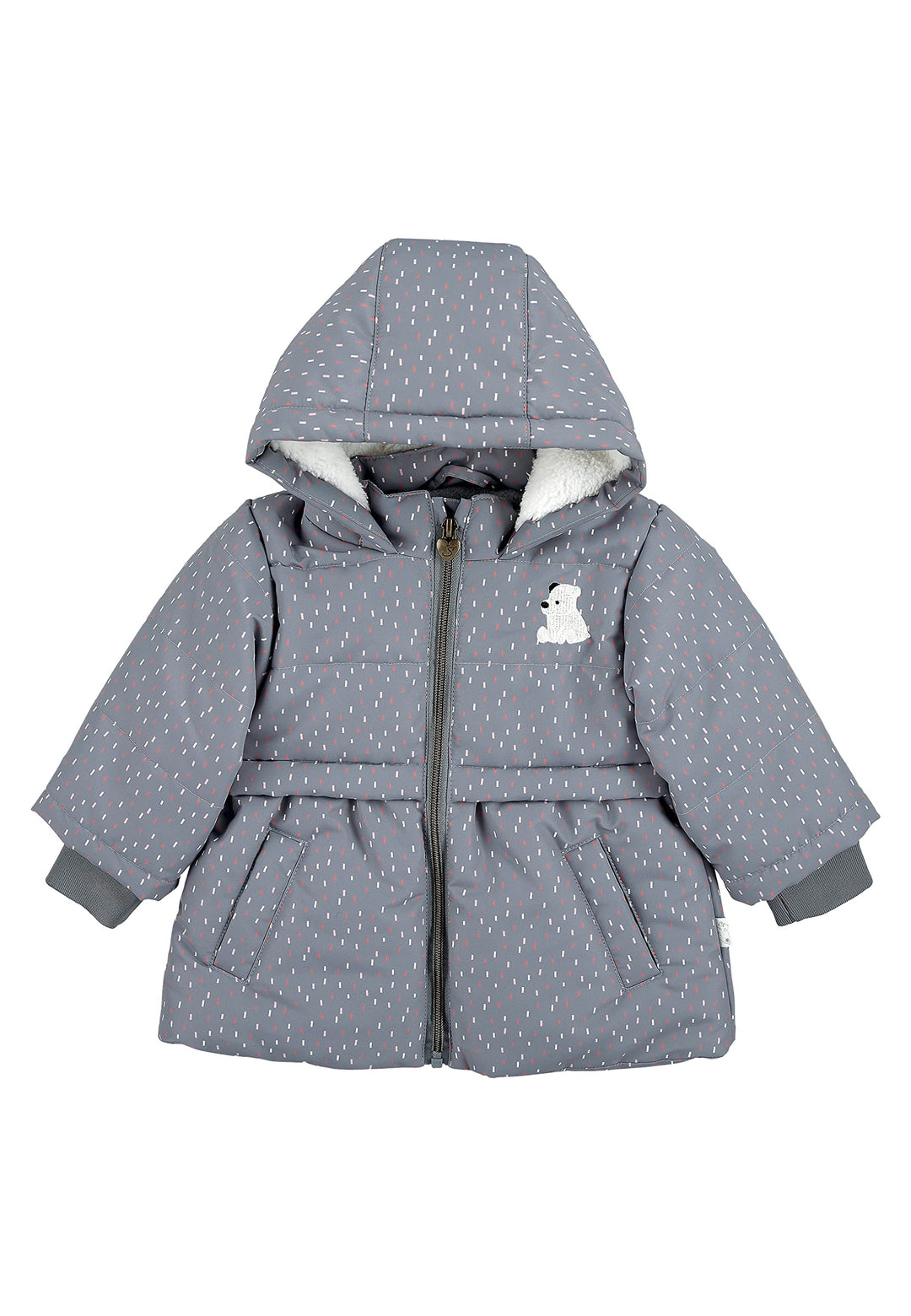Sterntaler Baby Mädchen Baby Jacke Outdoor Babyjacke Eisbär Elia 68 Rauchgrau, 68 Rauchgrau