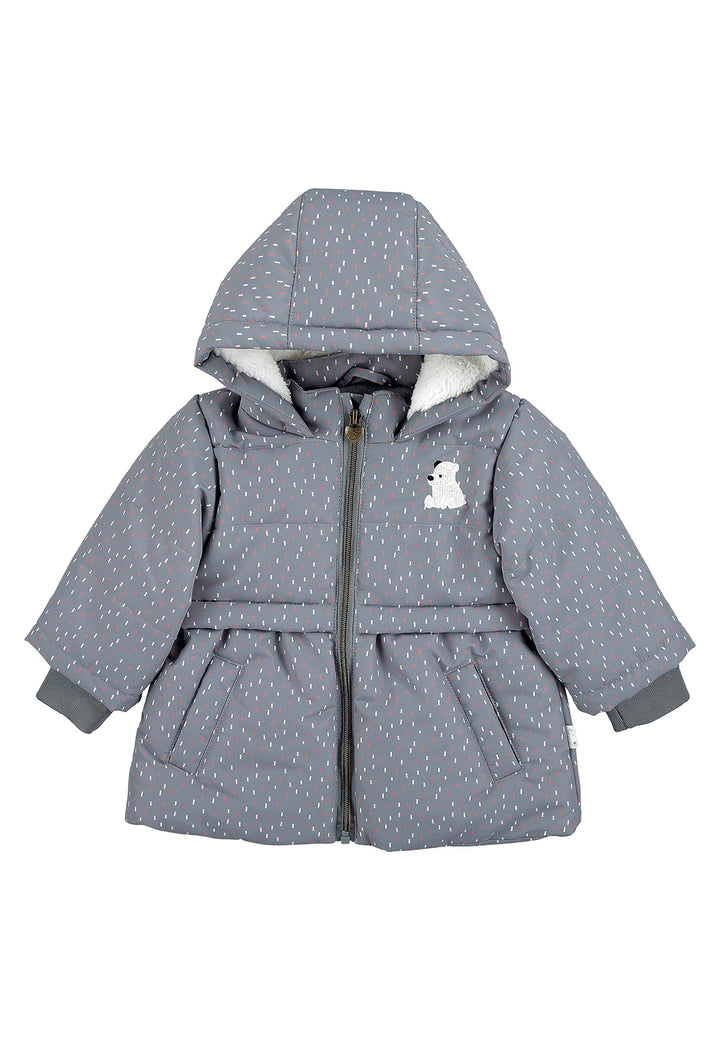 Sterntaler Baby Mädchen Baby Jacke Outdoor Babyjacke Eisbär Elia 68 Rauchgrau, 68 Rauchgrau
