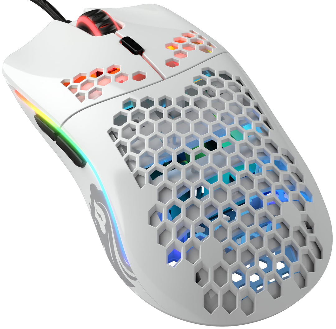 GLORIOUS Model O- (Minus) Compact Wired Gaming Mouse - 58g Superlight Honeycomb Design, RGB, Pixart