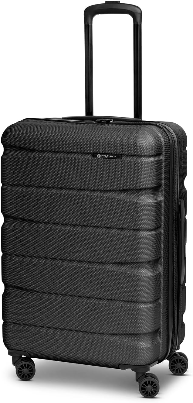 Franky Munich 4.0 Koffer Set | Trolley Hartgepäck - Handgepäck Koffer mit 4 Rollen Einer Dehnfalte,
