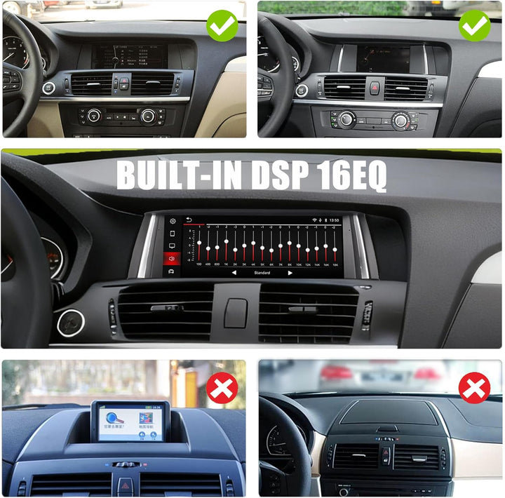 Fast Boot Linux Autoradio kompatibel mit BMW X3 X4-Reihe F25 F26 (2011-2013) CIC iDrive Upgrade | Bl