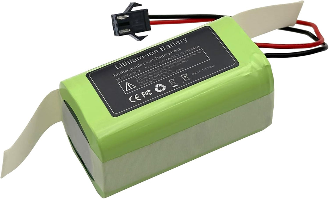 14.4V 2600mAh Ersatz Akku für Ecovacs Deebot N79 N79S DN622, für Tesvor X500 S4 S6, für Eufy RoboVac