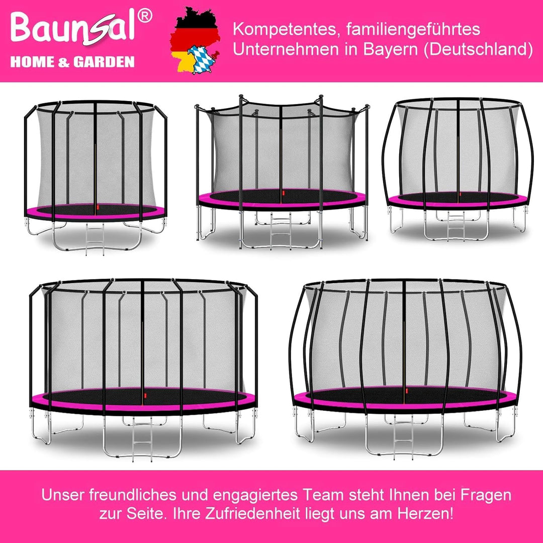 Baunsal® Trampolin Randabdeckung Ø 183 244 250 275 300 305 335 366 370 396 400 427 430 457 460 487 4