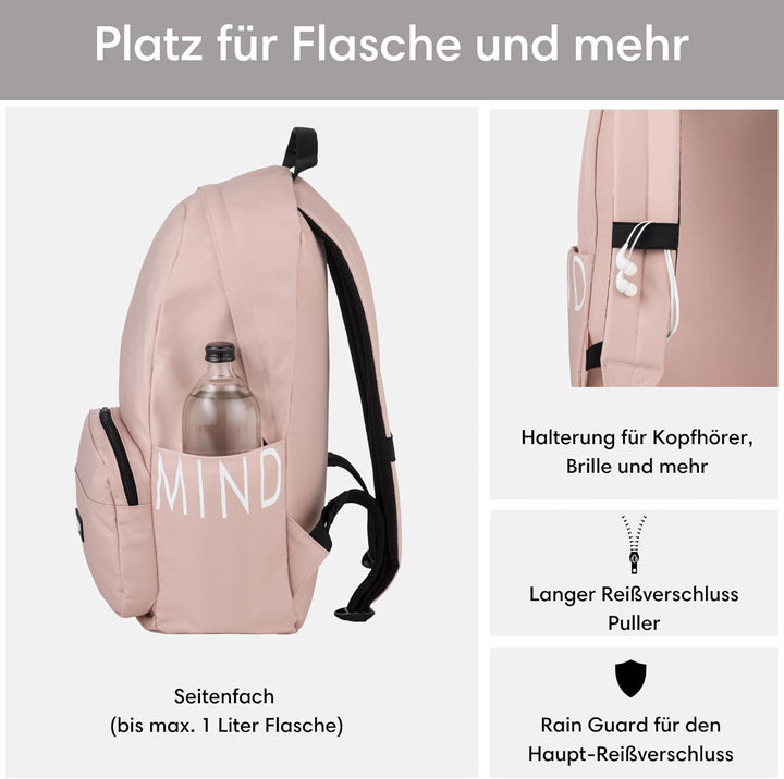LARKSON Schulrucksack Mädchen & Jungen Teenager - No 3 - Rucksack Damen & Herren für Schule - 16" La