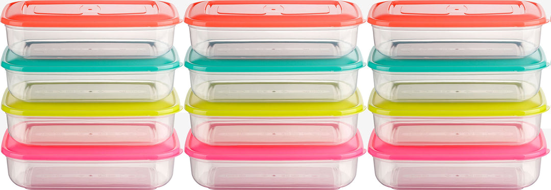 Kigima Tiefkühldose Frischhaltedose 1,80L Rechteckig (12 STK) Mehrfarbig 1.80l Rectangulaire (12 Piè
