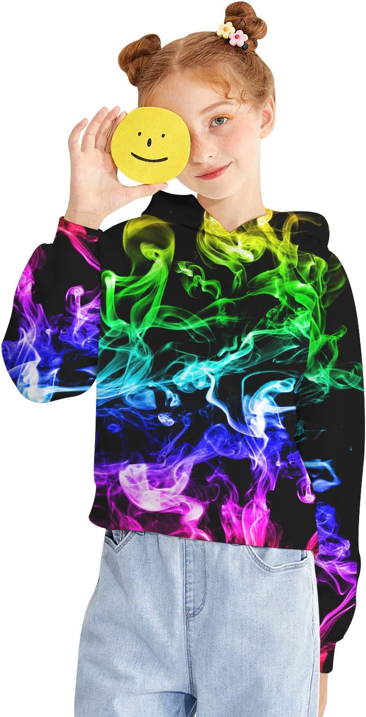 TUONROAD 3D Hoodie Kinder Jungen Mädchen Lustig Kapuzenpullover Langarm Sweatshirt Pullover 6-14 Jah