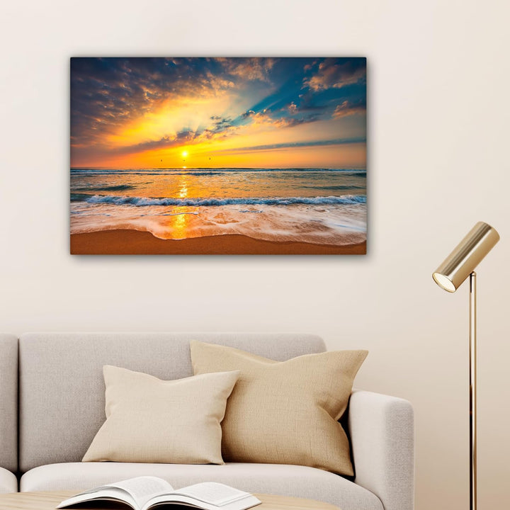 MuchoWow© Bilder 90x60 cm Wohnzimmer Deko Modern Wandbild Foto auf Leinwand Bild Schlafzimmer Room D