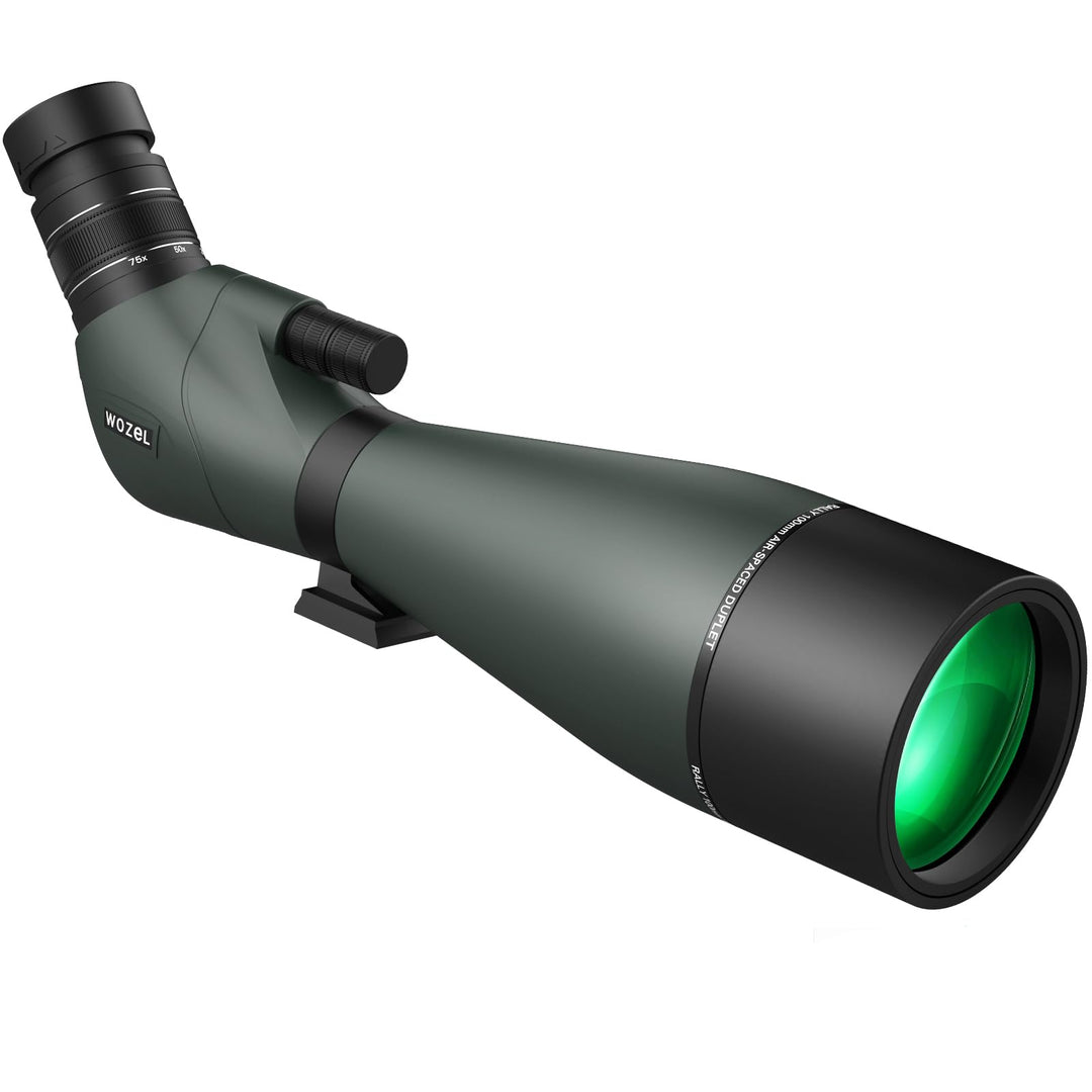WOZEL HD-Spektiv, 25–75 x 100 mm, 45 Grad abgewinkelt, BAK4-Prisma, High-Definition, wasserdicht, fü