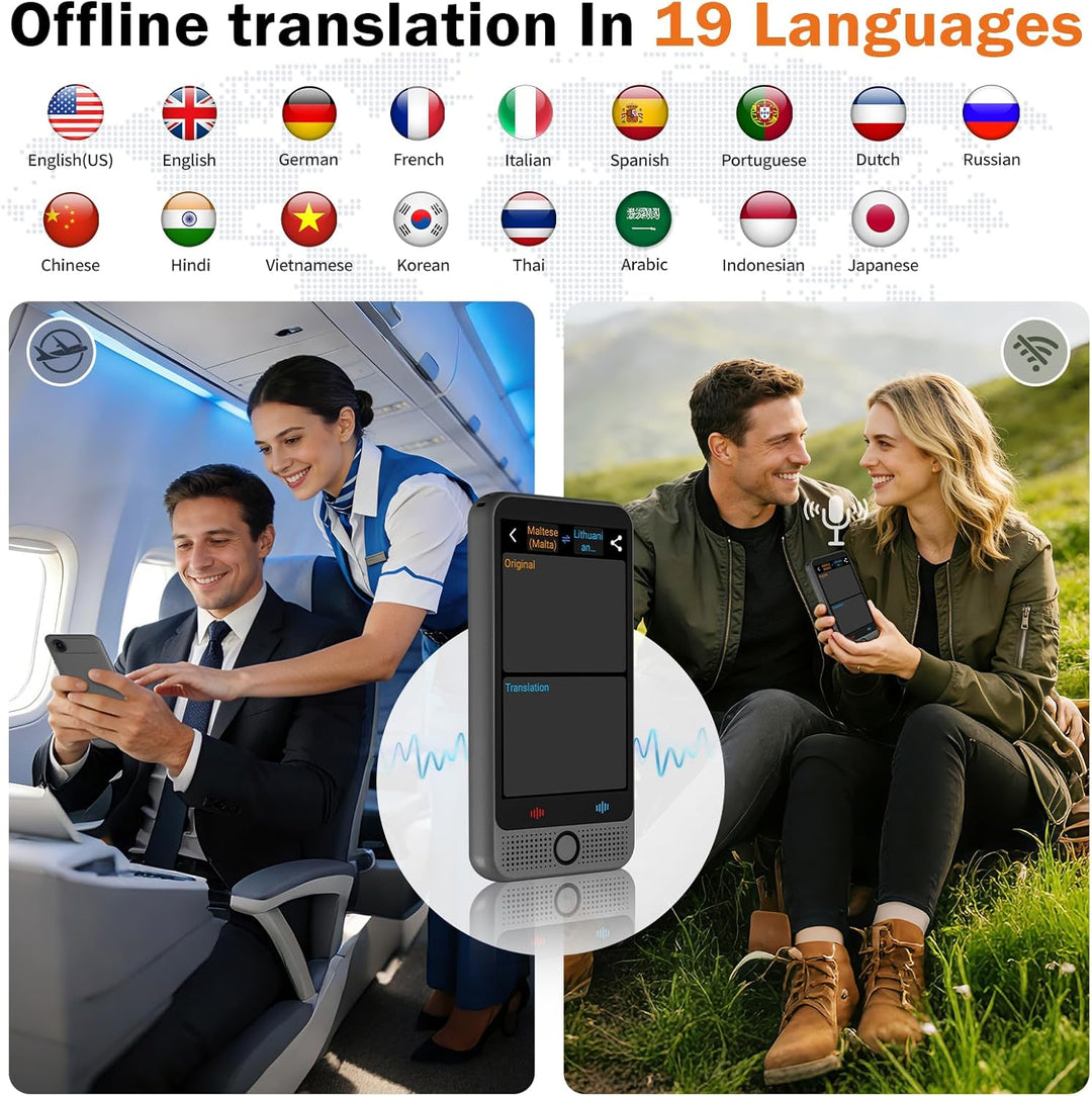 Ki Übersetzer, 19 Sprachen Sprachübersetzer Ohne Internet mit Offline Deutsch, 142 Sprachen Echtzeit