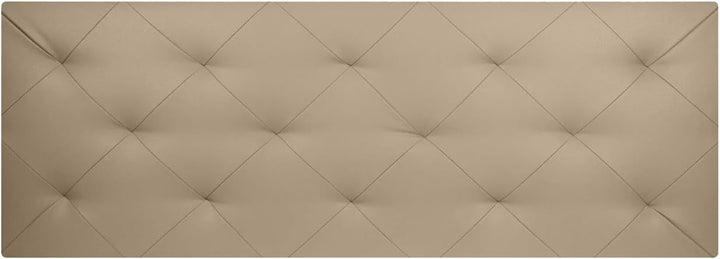 P17 - KOPFTEIL | Rückenlehne aus Kunstleder | Karamellfarbe | Diamantnaht | Abmessungen L.180 H.80 |