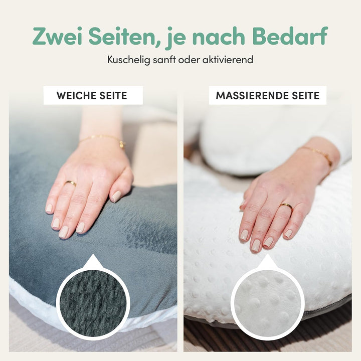 hugnaps Lesekissen für Bett und Sofa - Rückenkissen - Komfortkissen Erwachsene - Reading Pillow - Zw
