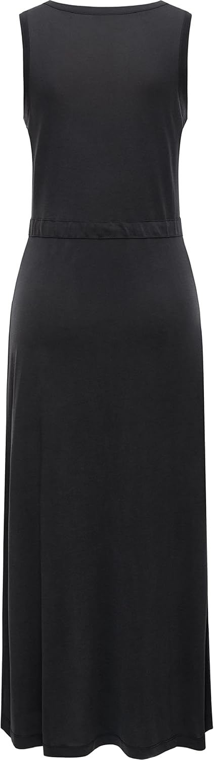 Ragwear Damen Kleid Sommerkleid langes Maxikleid Giggi XS-XXL S Extra Tall Schwarz, S Extra Tall Sch