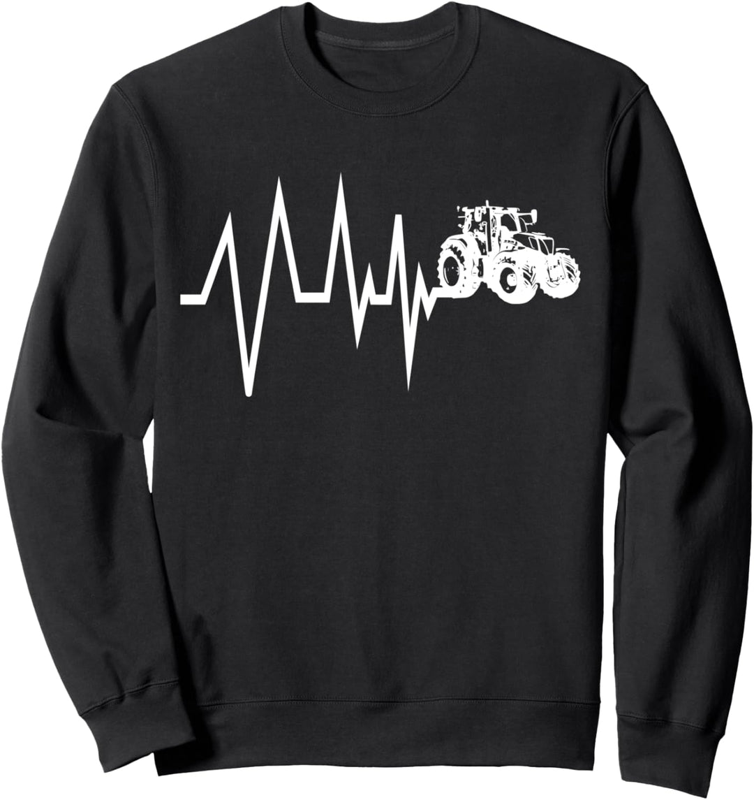 Traktor Landwirt Bauer Lohner Herzschlag Trecker Geschenk Sweatshirt