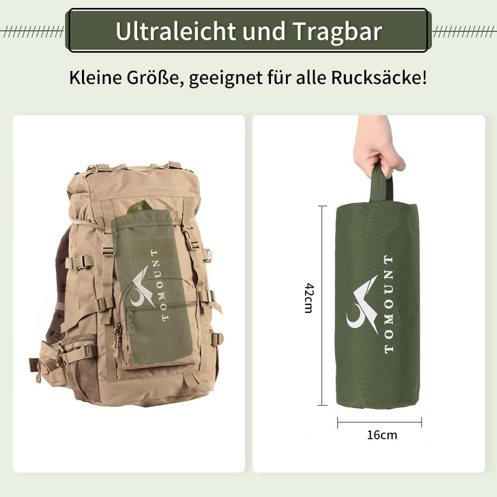 TOMOUNT Feldbett Ultraleichtes Klappbett aus Aluminium Kompaktes tragbares Campingliege einfach zu B