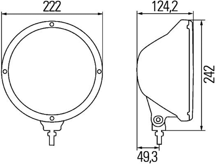 HELLA - Hybrid/Halogen-Fernscheinwerfer - Rallye 3003 - E1 1928/ECE-R7/ECE-R112 - 24/12V - 1F8 009 7