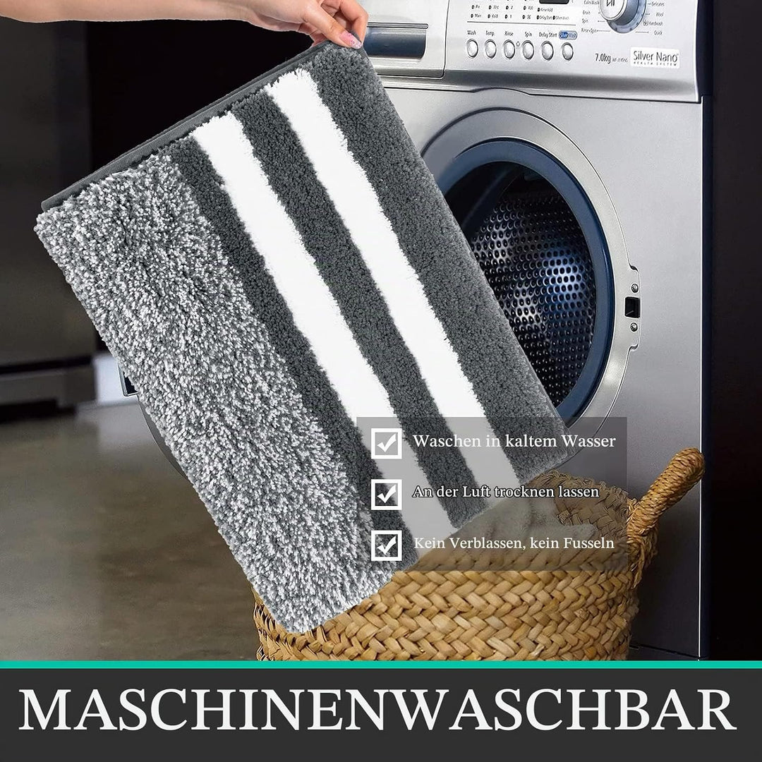 Pauwer Mikrofaser Weichen Badematten &amp; Badteppiche, Gross 60 x 120 cm Flauschige Wasserabsorbierend