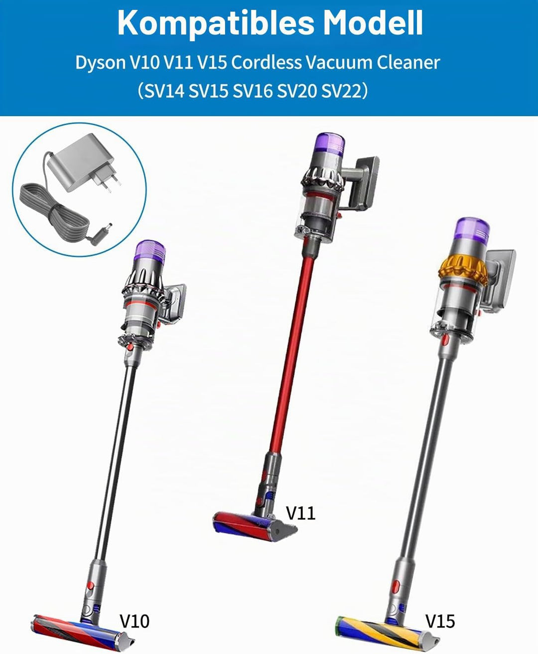 30.45V Ladekabel Ladegerät für Dyson V10 V11 V12 V15 SV14 SV15 SV16 SV20 SV22 Vacuum Cleaner Staubsa