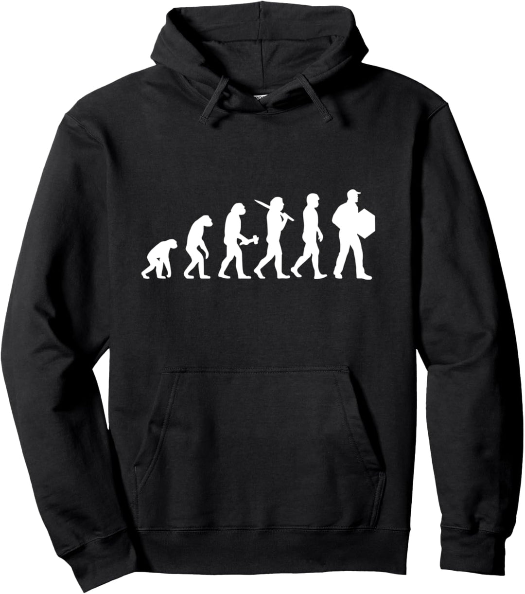 Paketzusteller Evolution Paketfahrer Zusteller Pullover Hoodie