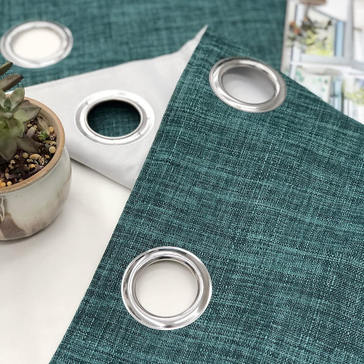 always4u Vorhang Blickdicht 100% mit Ösen, Elegente Gardinen Wohnzimmer Modern Abdunkelnde Vorhänge