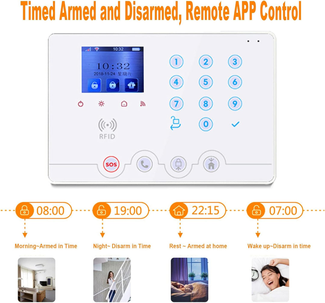Wolf Guard 4G WiFi Home Alarmsystem alarmanlagen auf Deutsch, smart home alarmanlage mit app, kompat