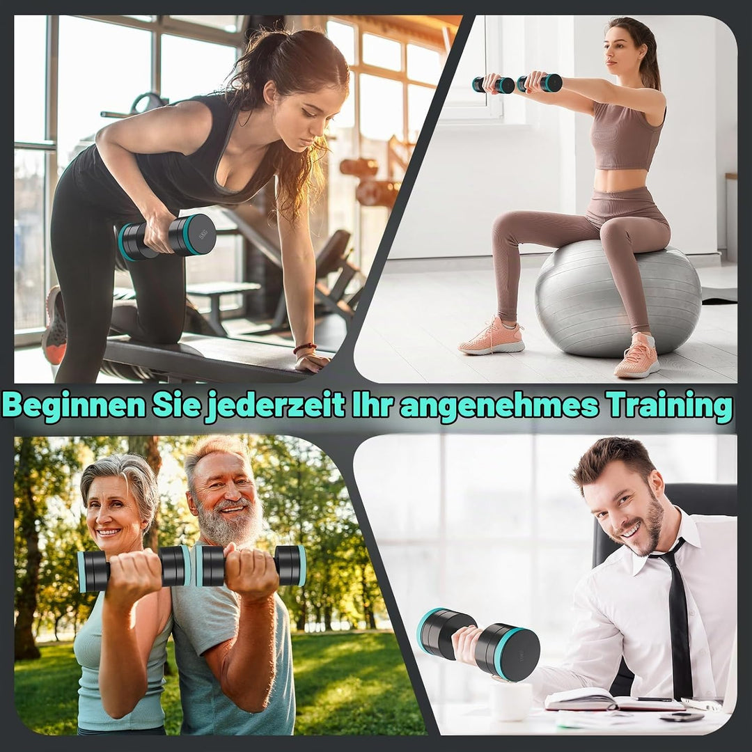 Dripex Hanteln Set, Verstellbare Kurzhanteln 2er Set oder Einzeln aus Stahl, Gewicht von Einzelnen H