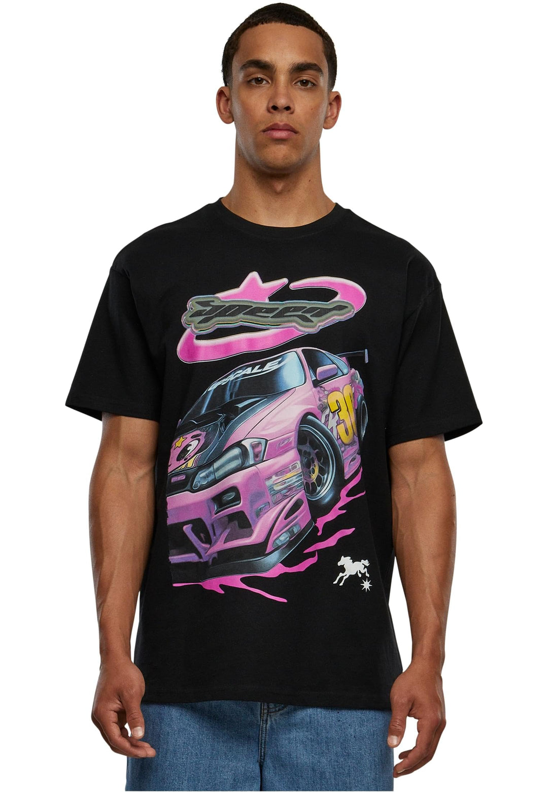 Mister Tee Herren Speed Heavy Oversize Tee XS Schwarz, XS Schwarz