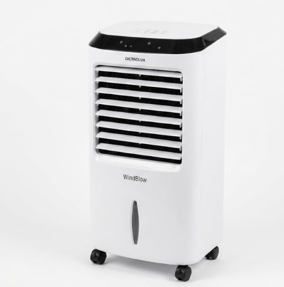Wind Blow Verdunstungskühler 65 W mit LED-Display und Ionenfunktion | Mit Fernbedienung, Ionenfunkti