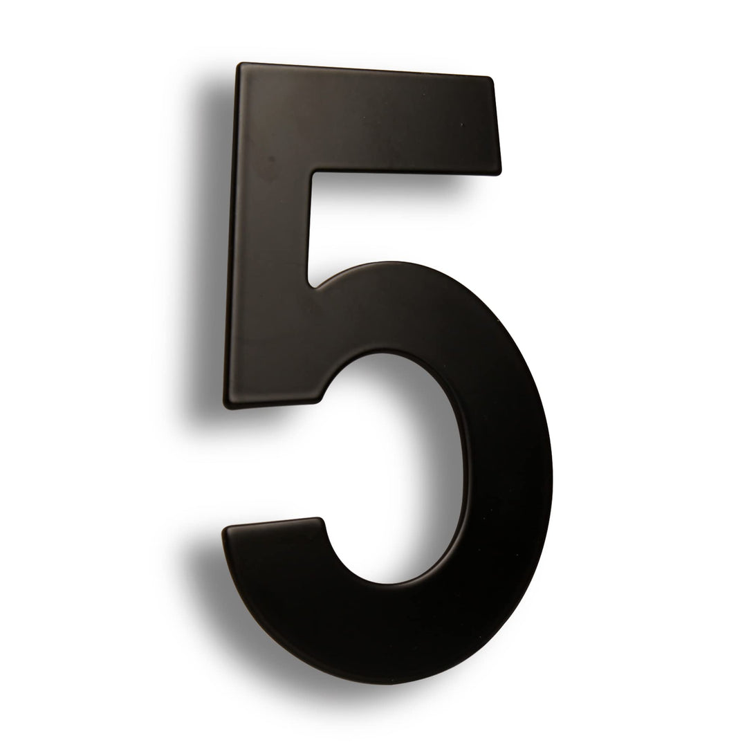 HASWARE 304 Edelstahl Moderne Hausnummer 6 Zoll/15cm Stilvolle Tür Alphabet Plakette für Strasse Hom