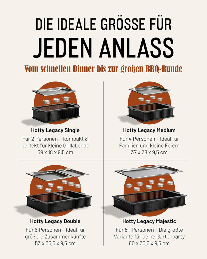 INEXTERIOR Hotty Legacy Warmhalteplatte fürs Grillen – BBQ-Design Speisenwärmer – Stövchen für Grill