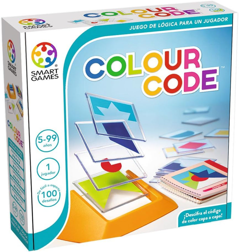 Smart Games-SG090ES Colour Code (Spanisch), Miscelanea (81115), Farbe/Modell sortiert Spanische Vers